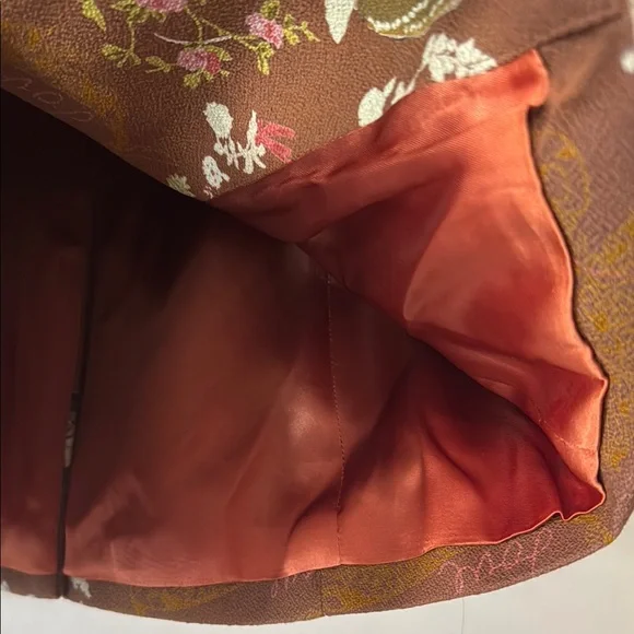🤎 NEW Cynthia Rowley Brown Patterned Floral Blazer